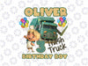 Personalized NameTrash Truck Birthday Png, Trash Truck Family Matching Png, Custom Trash Truck Bday Png, Digital Download