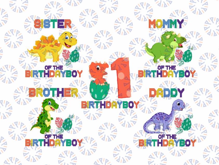 Personalized Age Dinosaur Png, Mom, Dad & Me Love Dinosaurs Png, Animal Birthday Png, Digital Download