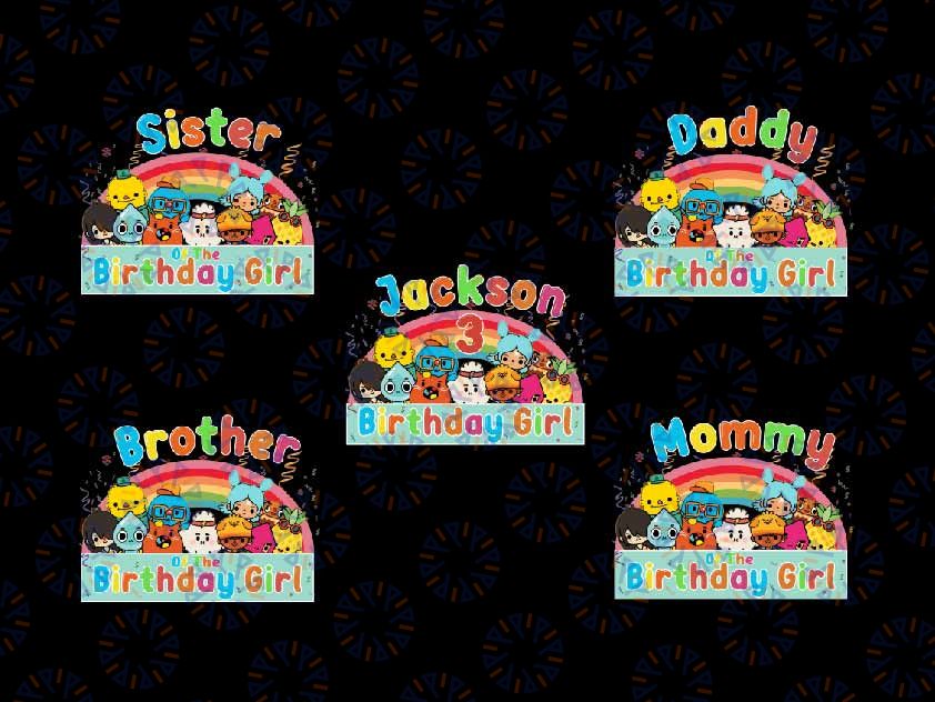 Personalized Name Toca Life World Birthday Png, Family Trip Vacation Birthday Png, Digital Download