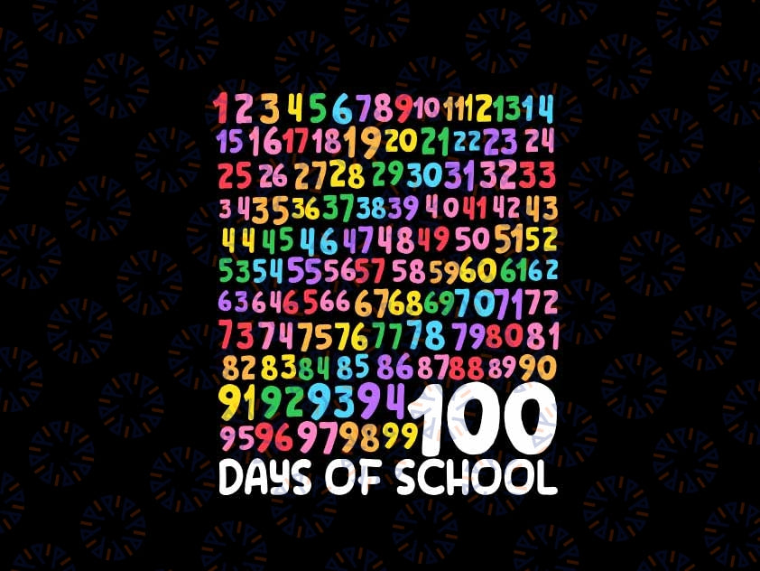 100th Day of School Teacher Kids 100 Days Math Numbers Svg, 100 Days of Formula Svg,  Day Of School Png, Digital Download