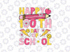 100th Day Of School Pink Teachers Student 100 Days Of School Svg, Retro Groovy Teacher Svg, Digital Download