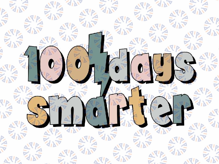 100 Days of School Svg, 100 Days Teacher Svg, Teacher 100 Days Smarter Students Svg Png, Digital Download