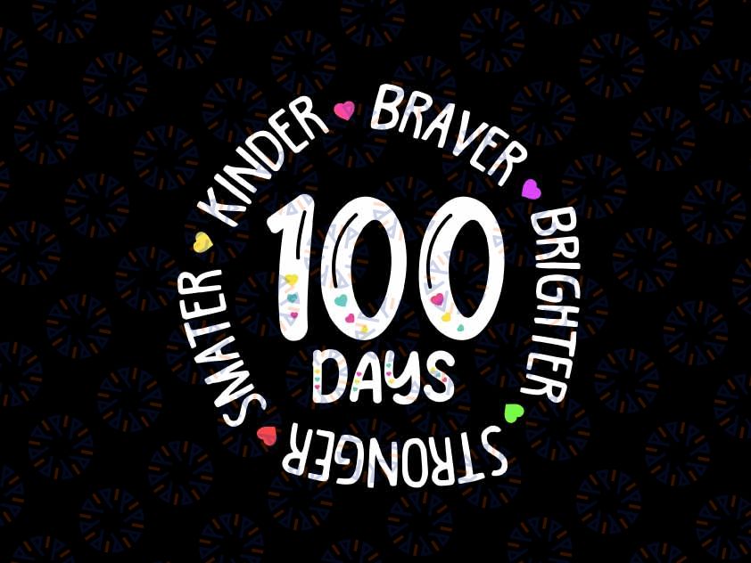 100 Days Teacher Svg, Happy 100 Days Of School, 100 Days Of School Svg, 100 Days Celebration Svg Png, Digital Download