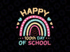 Happy 100th Day Of School Teacher Svg, 100 Days Rainbow Svg Png, Digital Download