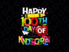 PNG ONLY Happy 100th Day of Kindergarten Png, Teacher 100 Days Of School Png, Digital Download