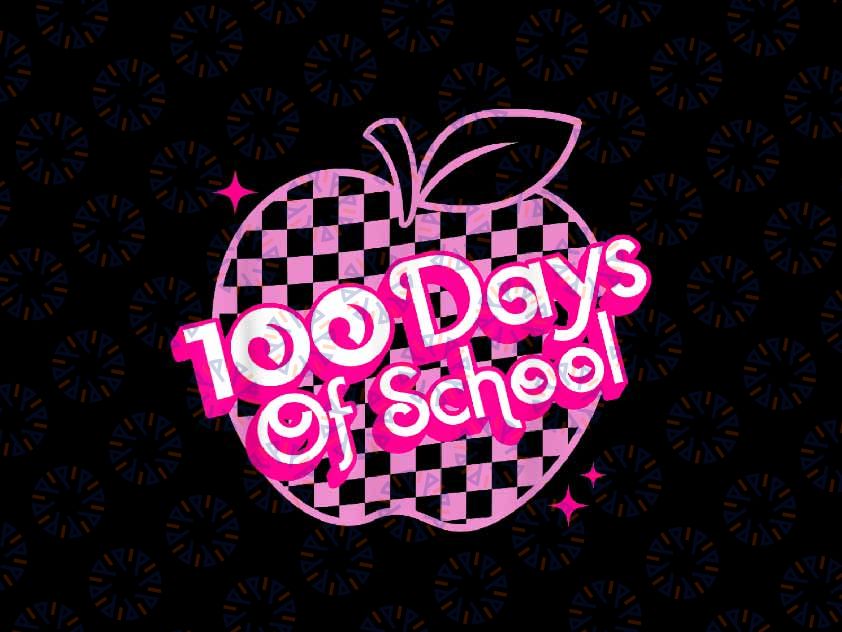 PNG ONLY 100 Days Of School Pink Png, Teacher 100th Day Smarter Girl Png, Digital Download