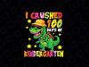 PNG ONLY Funny 100 Days of Kindergarten Dinosaur Png, 100th Day of School T-rex Png, Digital Download