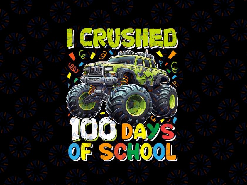 PNG ONLY 100 Days of School Monster Truck Png, 100th Day of School Boys Png, Digital Download