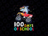 PNG ONLY 100 Days Of School Shark Monster Truck Png,100th Day Of School Png, Digital Download