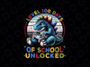 PNG ONLY 100 Days Of School Boys Png, 100th Day Of School Gamer Dinosaur Png, Digital Download