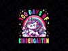 PNG ONLY 100 Days Of Kindergarten Magical Rainbow Caticorn Png, Kindergarten School Unicorn Png, Digital Download