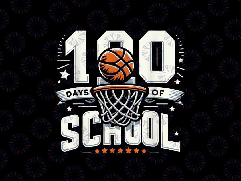 PNG ONLY 100th Day Of school Basketball Png, 100th Day Balls Png, 100th Day Of School Png, Digital Download