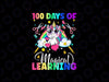 PNG ONLY 100 Days Of Magical Learning Png, 100th Day of School Unicorn Png, Digital Download