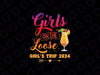 Girls On The Loose Png, Tie Dye Girls Weekend Trip 2024 Png, Digital Download