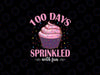 100 Days Sprinkled With Fun Svg, 100 Days of School Cupcake Girls Svg,  Days Of School Png, Digital Download