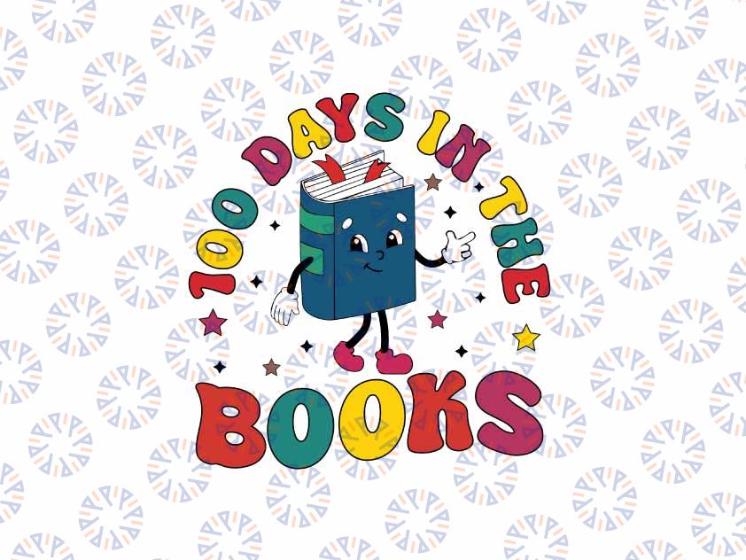 100 Days in the Books Reading Teacher Svg, 100th Day of School Svg, Digital Download