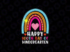 100th Day Of Kindergarten School Svg, Rainbow 100 Days Smarter Svg Png, Digital Download