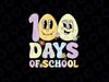 Cute Groovy 100th Day Of School Teacher 100 days Svg, 100th Day Smiley Face Svg, 100 Days Of School Png, Digital Download