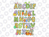 PNG ONLY Happy Easter Day Alphabet ABCs Elemeno For Teacher Student Png, Easter Day Png, Digital Download