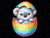 PNG ONLY Koala Bear Rainbow Easter Egg Png, Easter Bear Egg Png, Easter Day Png, Digital Download