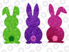 PNG ONLY Easter Bunnies Sequin Effect Png, Happy Easter Day Cute Bunny Glitter Png, Easter Day Png, Digital Download