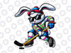 PNG ONLY Funny Hockey Player Bunny Png, Easter Hockey Sport Png, Easter Day Png, Digital Download