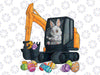 PNG ONLY Eggscavator Easter Day Construction Trucks Png, Bunny Drive Construction Png, Easter Day Png, Digital Download