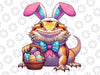 PNG ONLY Easter Bearded Dragon Png, Bunny Bearded Ears Eggs Png, Easter Day Png, Digital Download