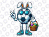 PNG ONLY Funny Peace Sign Hand Soccer Png, Easter Egg Soccer Png, Easter Day Png, Digital Download