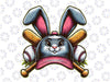 PNG ONLY Baseball Easter Bunny Ears Png, Easter Eggs Baseball Hat Png, Easter Day Png, Digital Download