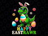 PNG ONLY Dinosaur Bunny Egg Hunting Png, Happy Easter Eastrawr Png, Easter Day Png, Digital Download