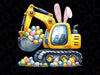 PNG ONLY Easter Bunny Eggs Hunts Tractor Png, Construction Easter Egg Png, Easter Day Png, Digital Download