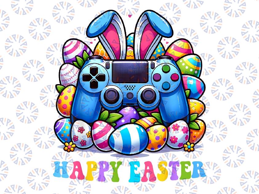 PNG ONLY Video Game Bunny Eggs Png, Easter Day Bunny Gaming Png, Easter Day Png, Digital Download