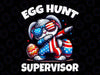 PNG ONLY Egg Hunt Supervisor Easter 2024 Png, Bunny Dabbing Easter Flag Png, Easter Day Png, Digital Download
