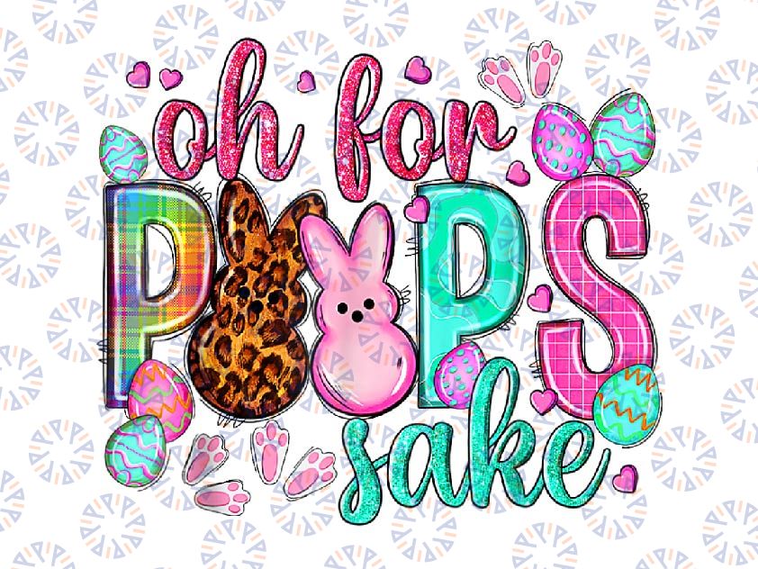 PNG ONLY Sake Funny Easter Png, Bunny Peep Glasses Leopard Png, Easter Day Png, Digital Download