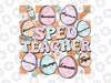 Groovy Special Education Teacher Svg, Conversation Easter Eggs Svg, Easter Day Png, Digital Download