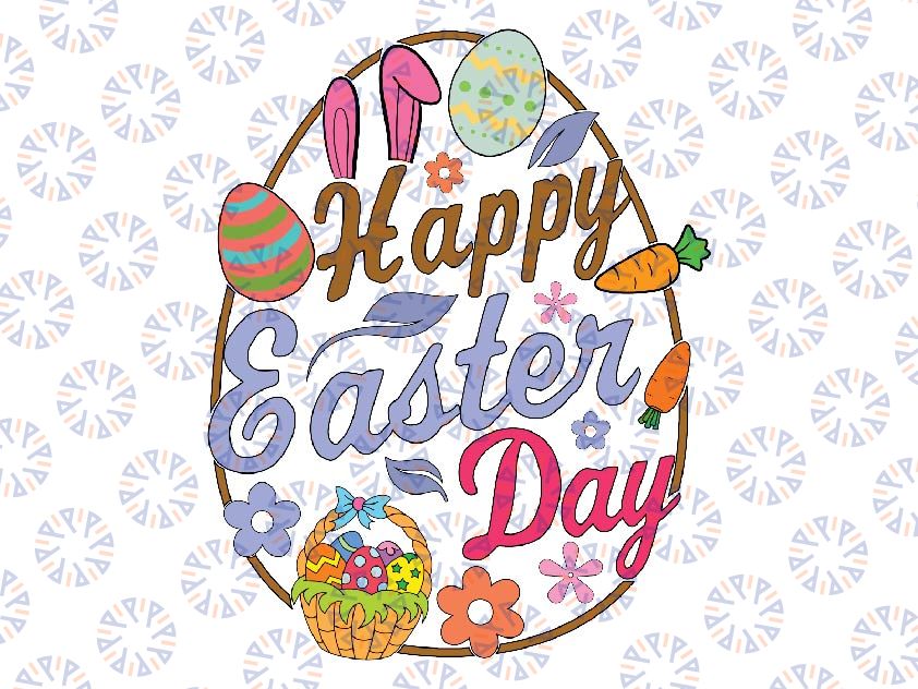 Happy Easter Day Easter Eggs Svg, Easter Bunnies Eggs Svg, Easter Day Png, Digital Download