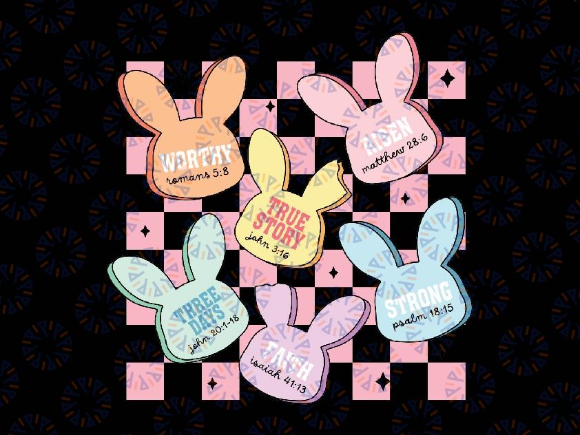Candy Sweet Bunny Bible Christian Easter Day Svg, Bunny Candy Svg Png, Easter Day Png, Digital Download