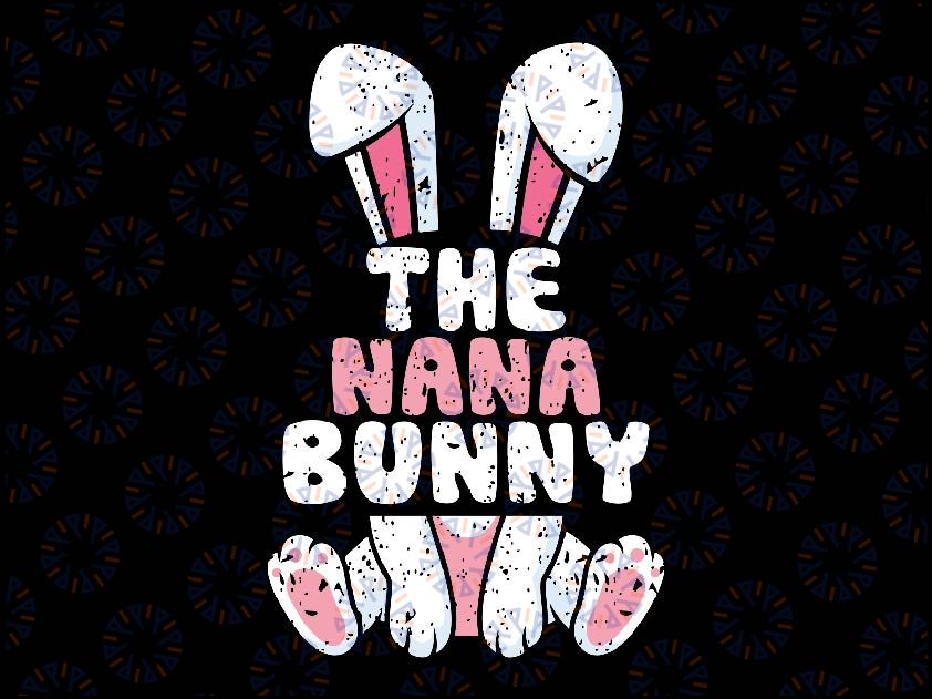 Custom Name Nana Bunny Easter Family Svg, Spring Easter Svg, Easter Day Png, Digital Download
