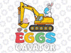 Eggs Cavator Easter Bunny Svg, Excavator Easter Bunny Svg, Easter Day Png, Digital Download