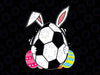 Soccer Ball Bunny Ears Eggs Svg, Easter Day Rabbit Sport Svg, Easter Day Png, Digital Download