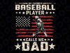 Mens Favorite Baseball Player Calls Me Dad USA Flag Father's Day Svg, American Baseball Png, Baseball Dad Svg, Fathers Day, Digital Download