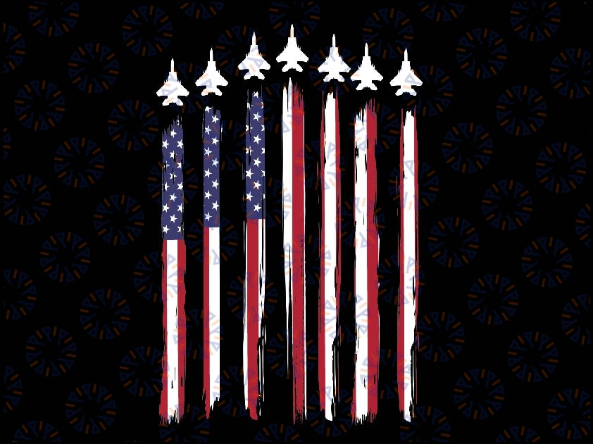 Fighter Jet Airplane USA Flag 4th Of July Patriotic Png, 4th Of July Patriotic Mens Png, Digital File, PNG High Quality, Instant Download