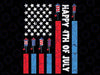 Happy 4th Of July American Flag Fireworks Svg, Happy 4th Of July Svg, American Flag Fireworks Png, Independence Day Png, Digital File