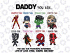 Daddy You Are Smarter Png, Hero Squad Png, Happy Father's Day Png, Gift For Dad, Dad Life Png, Daddy Gift, Files For Sublimation,Fathers Day