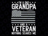 I'm A Dad Grandpa And Veteran Png, Nothing Scare me Png, Father's Day American Flag, Digital Download