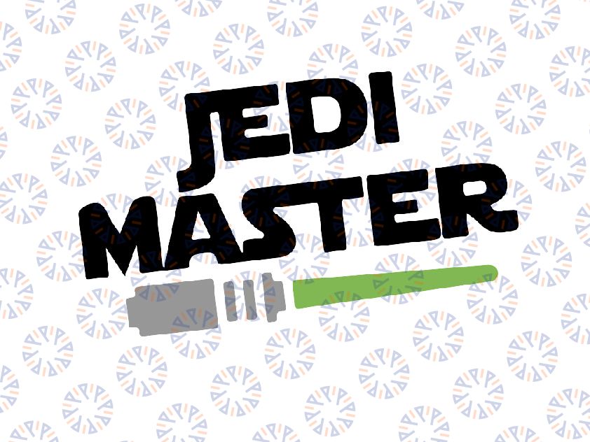 Jedi Master Lightsaber SVG padawan star wars Father's Day pregnancy reveal svg  baby design cut file png cricut silhouette jedi theme dad