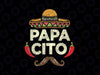 Papacito Cinco De Mayo Dad Fiesta Mexican Svg, Funny Mexican Hat Papacito Svg, Father's Day Png, Digital Download