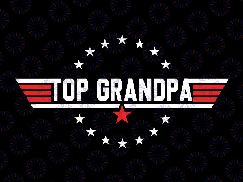 Fathers Day Grandpa Gift from Grandkids Son Daughter Svg, Top Grandpa Svg, Father's Day Png, Digital Download