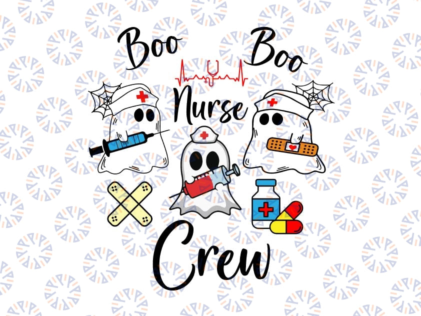 Boo Boo Nurse Crew Svg, Halloween Nurse Svg, Nurse Fall Svg, Nurse Svg, Halloween Svg, Download File Digital